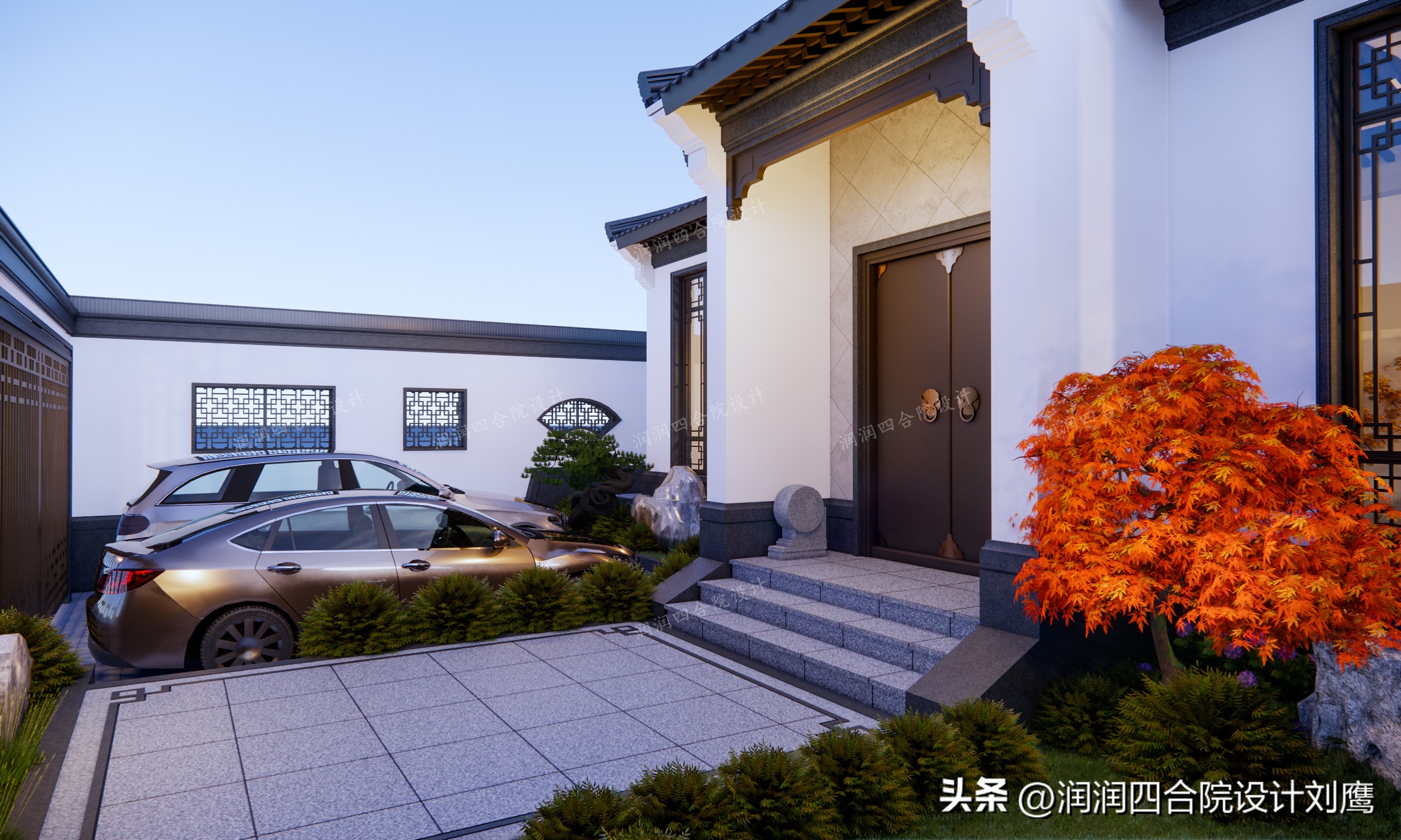 2000平米中式四合院别墅设计,苏式四合院别墅设计图