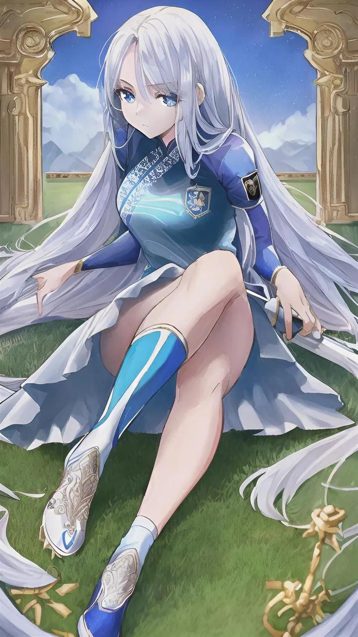 世界杯足球宝贝彩妆绘画,ai绘画足球少女