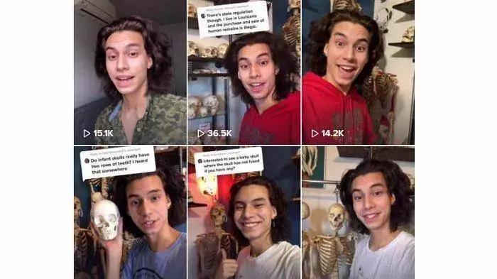 直播卖人骨？22岁美国网红大学生遭网友谴责，家里堆满上百具遗骸