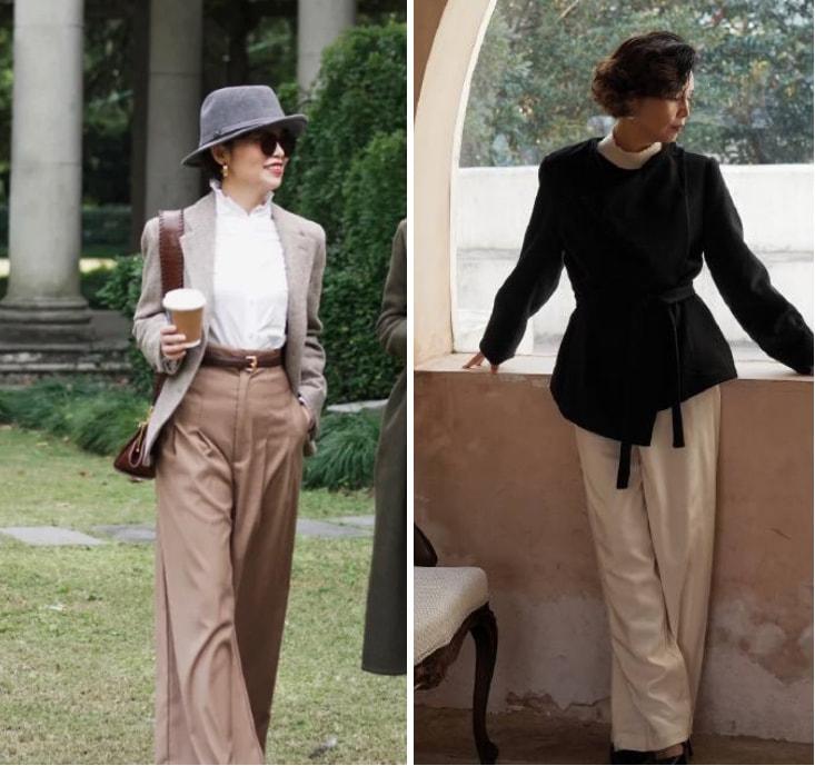 洋气七分阔腿裤适合40岁的人穿,谁说小个子女人不适合穿阔腿裤