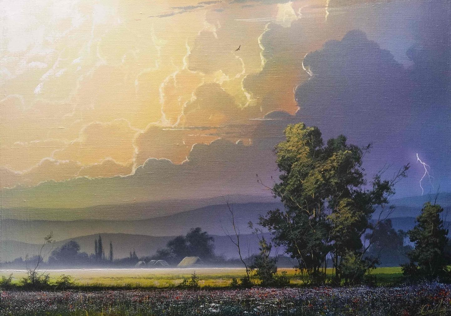 画家维克多风景画图片,维克多丙烯风景画颜料