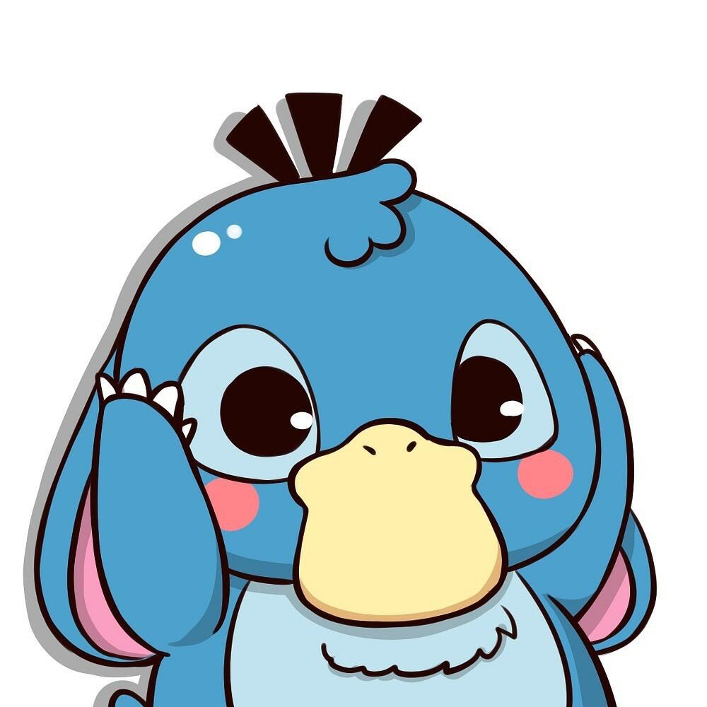 动物头像可达鸭,可达鸭情侣头像一对