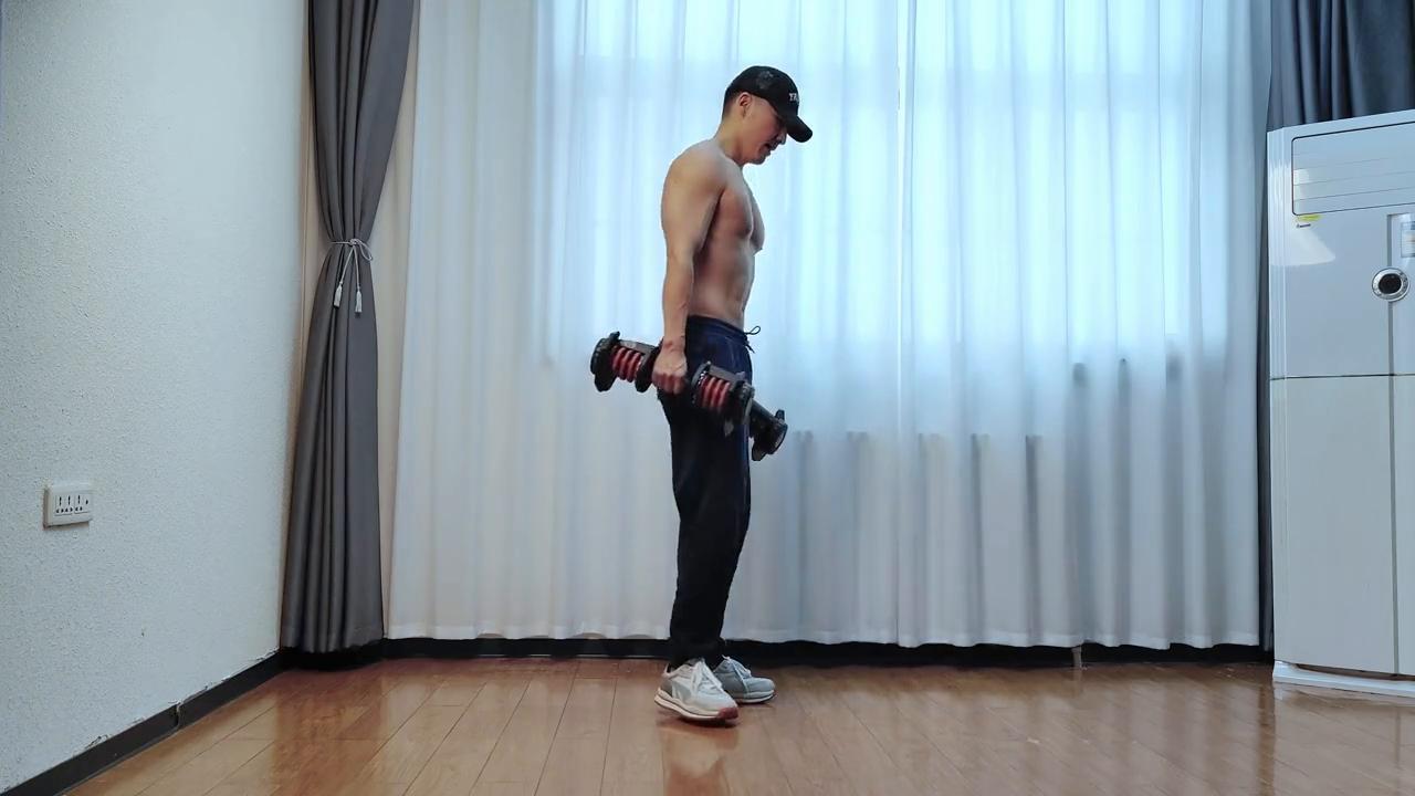 哑铃力量训练减脂的最佳方法,一对哑铃九个动作锻炼全身