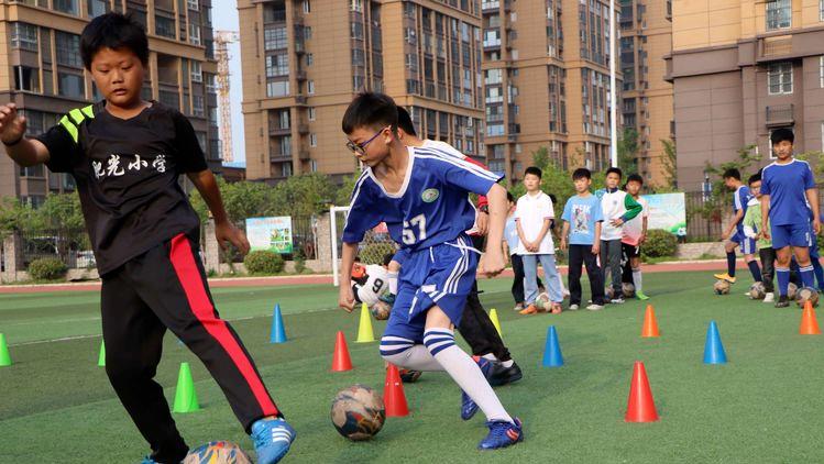 阜南足球运动会,阜南第七小学足球开幕赛