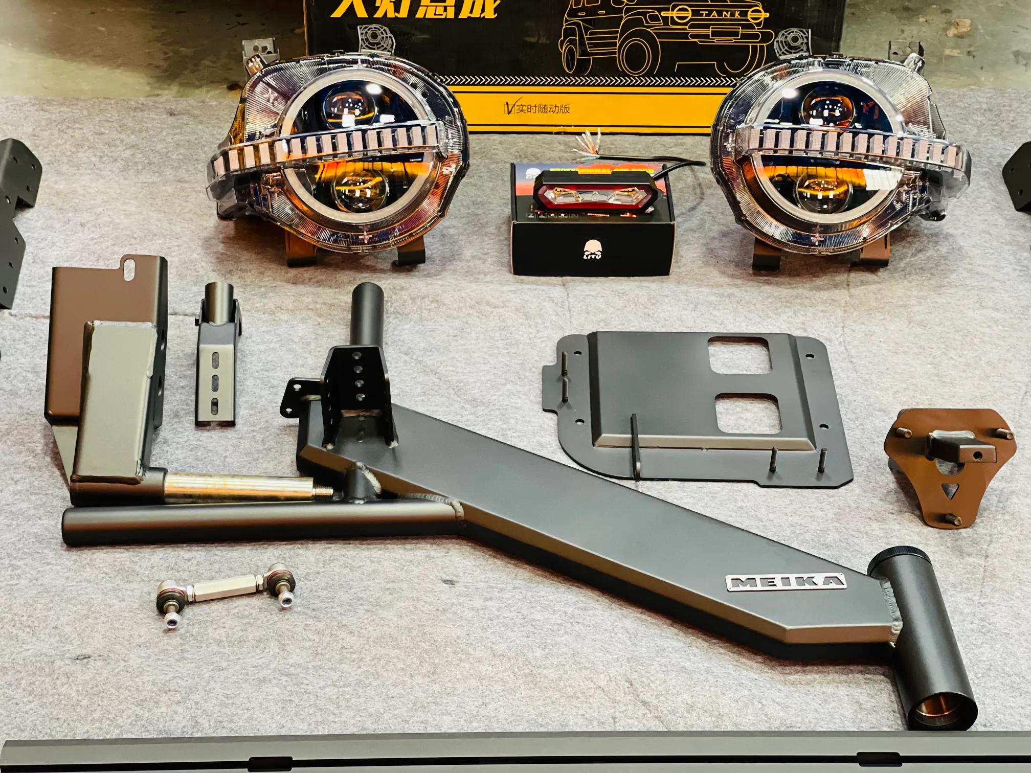 上海坦克300改装美卡备胎架,坦克300联动备胎架有预留口吗