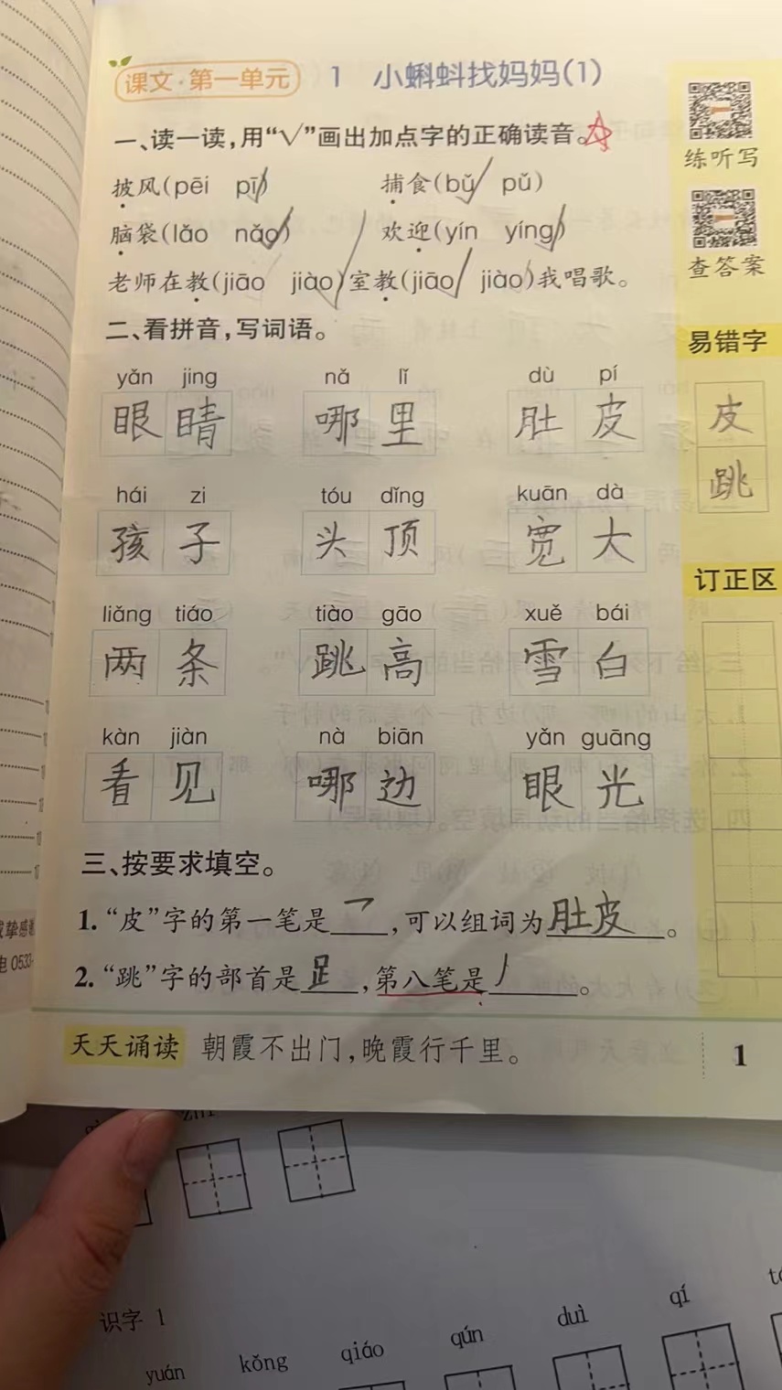 词语听写总是错......这样预习/复习来解决