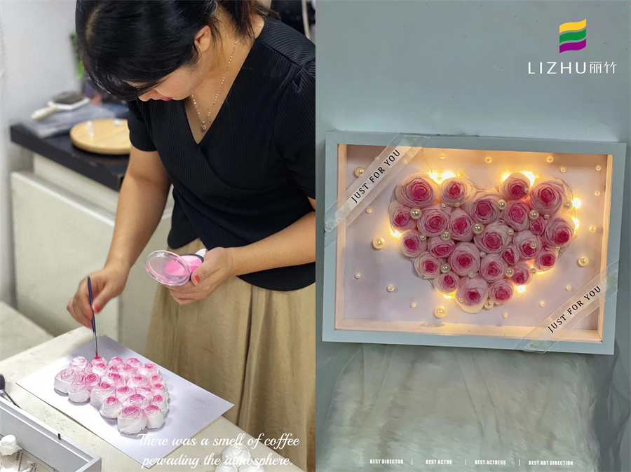 纸巾玫瑰花束手工,手工教学纸巾玫瑰花