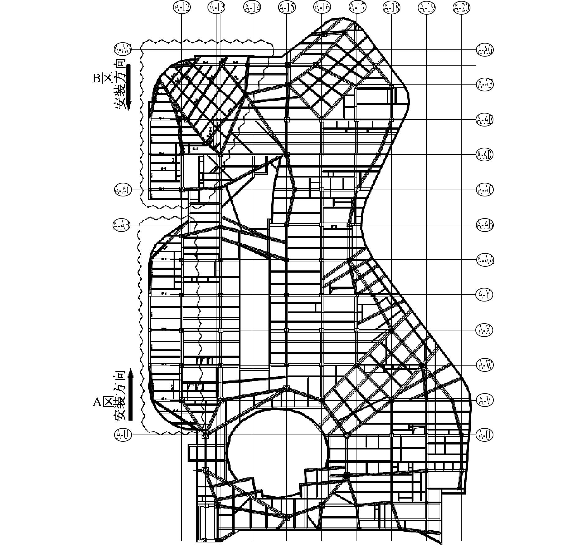 屋面悬挑钢结构施工,钢构悬挑部位安装方案