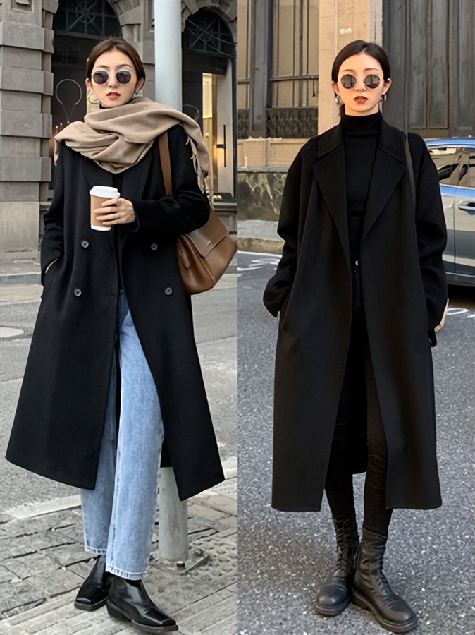 冬天穿同色系好看又显瘦,秋冬显瘦穿搭条纹