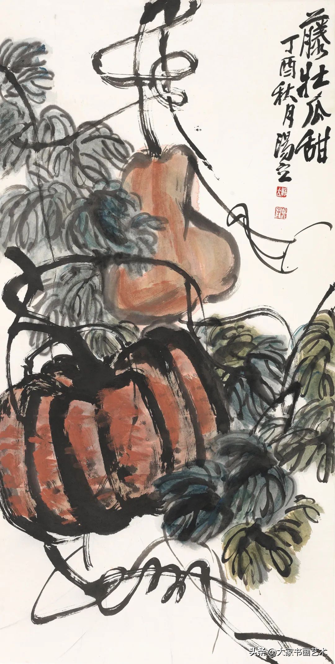 大家书画作品视频,汤立大写意花鸟画展