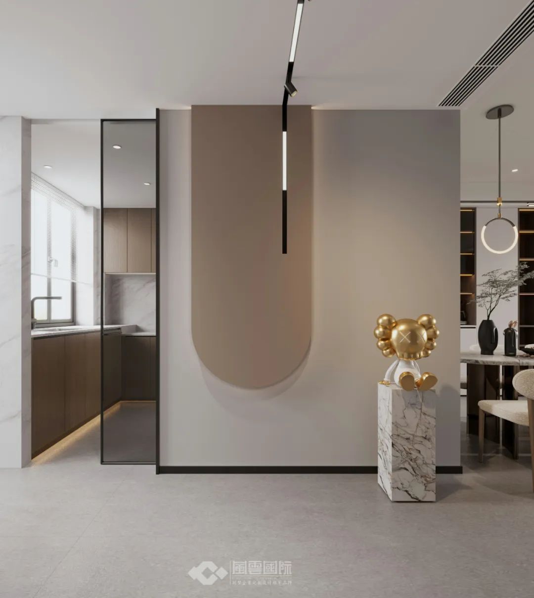 130m现代风打造年轻人梦想中的家,180m现代轻奢一进门就惊艳