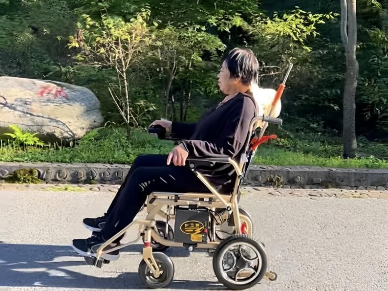 最新型轮椅电动子母车,可折叠电动轮椅车最新款