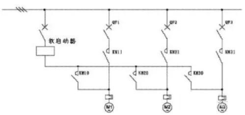 jjr8000软启动器接线图,2线控制软启动器的实物接线图