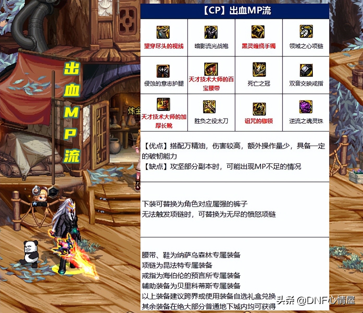 DNF110旭旭宝宝红眼装备,旭旭宝宝红眼110级装备搭配图片