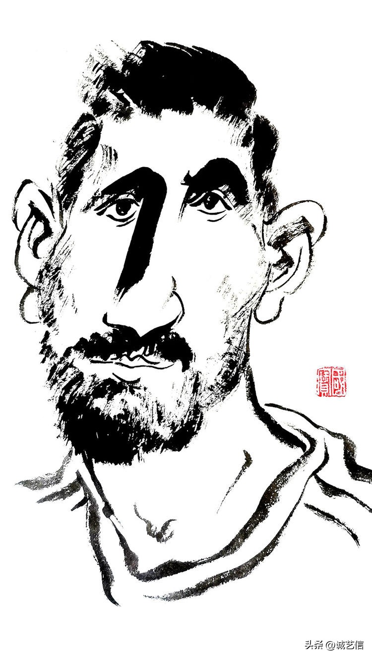 梅西拿着美洲杯来卡塔尔的漫画,梅西世界杯头像漫画