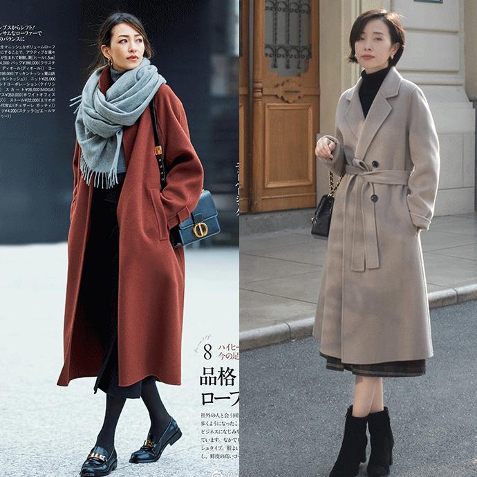 95后沪漂宝妈穿搭大衣半裙好看,气质红条纹衬衫裙适合多大年龄穿