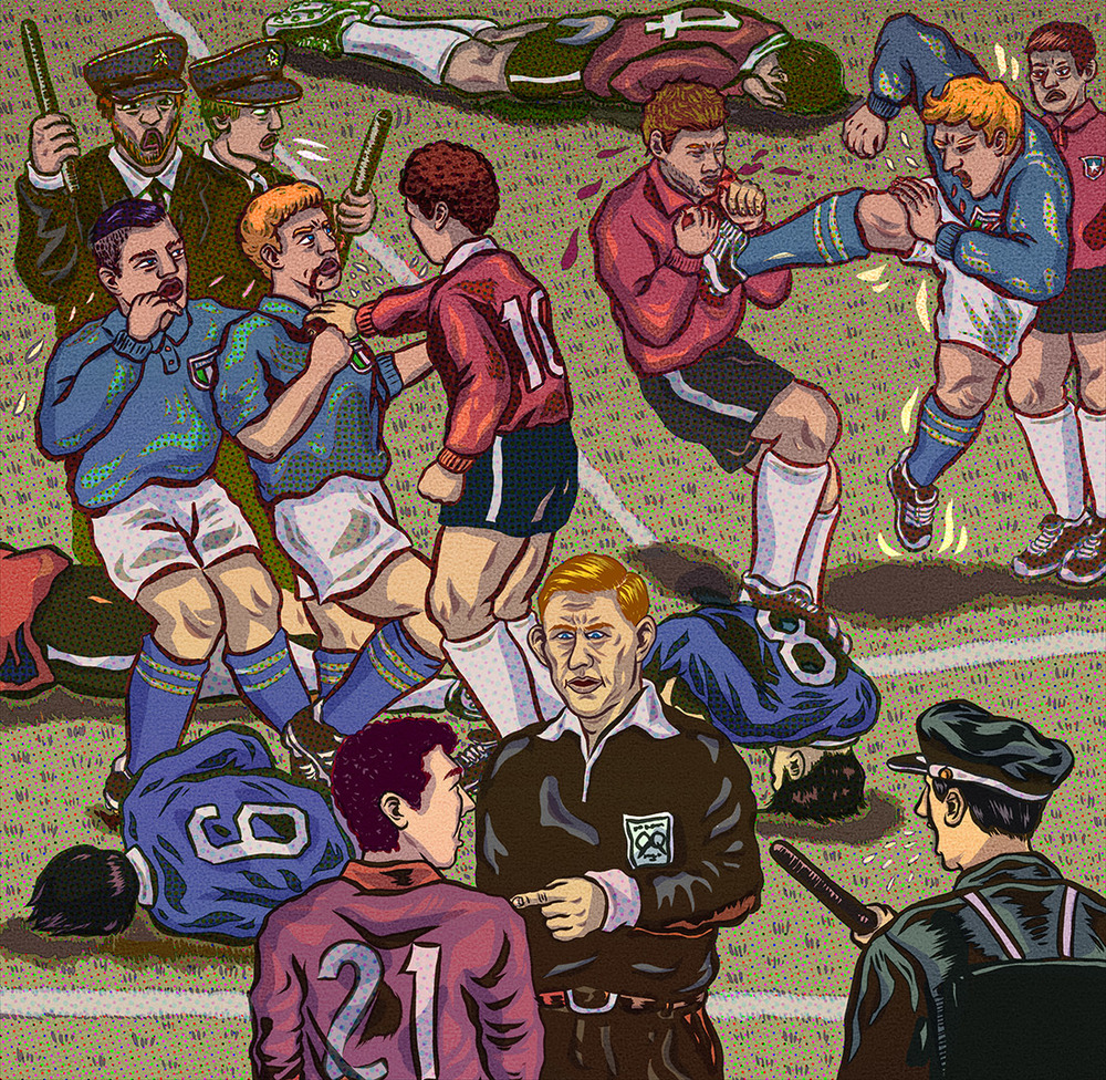 红黄牌还未出现时，足球比赛堪比角斗场！那红黄牌咋来的？