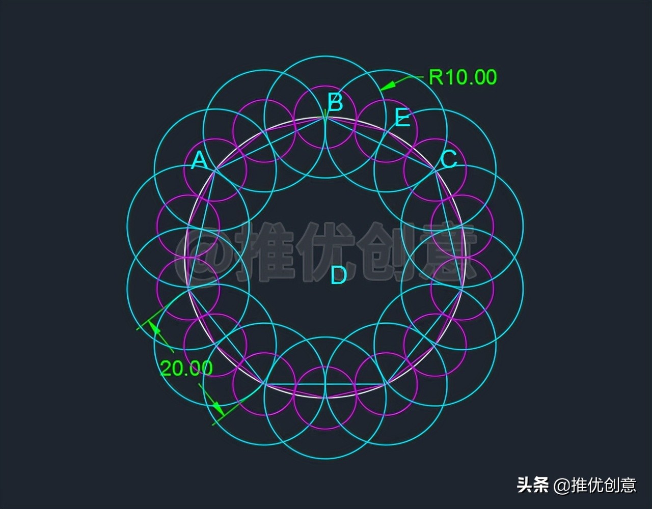 cad绘图标注初学入门教程,巧画图形