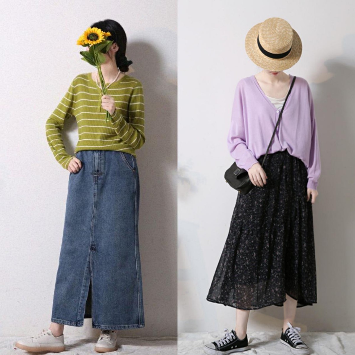 宽松打底衫外穿个性穿法,流行打底衫穿法