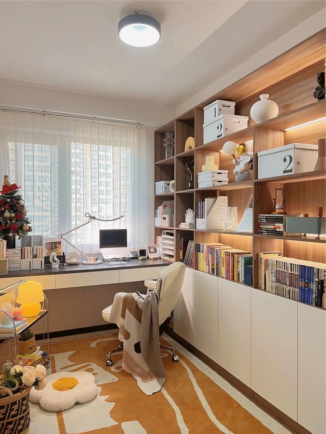 卧室衣柜书桌一体柜,柜书桌一体效果图