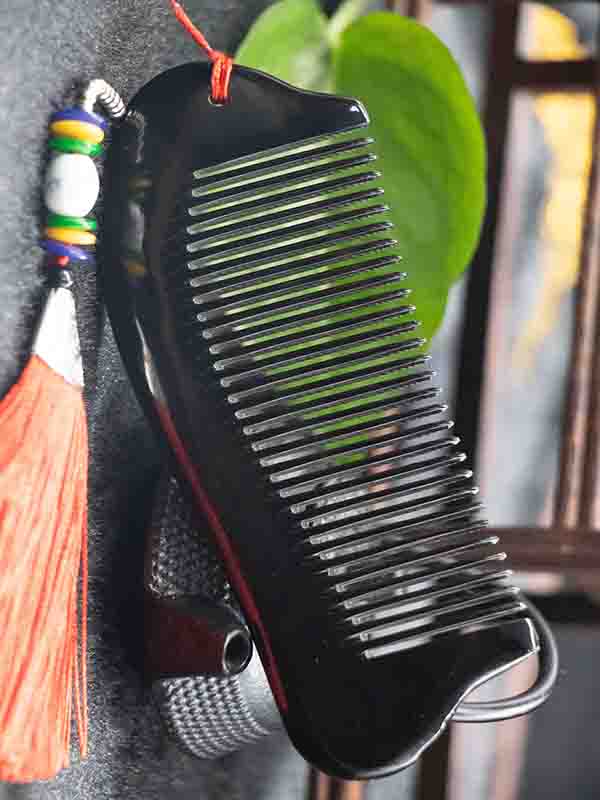 牛角梳价格一般多少,白水牛角梳真假图片