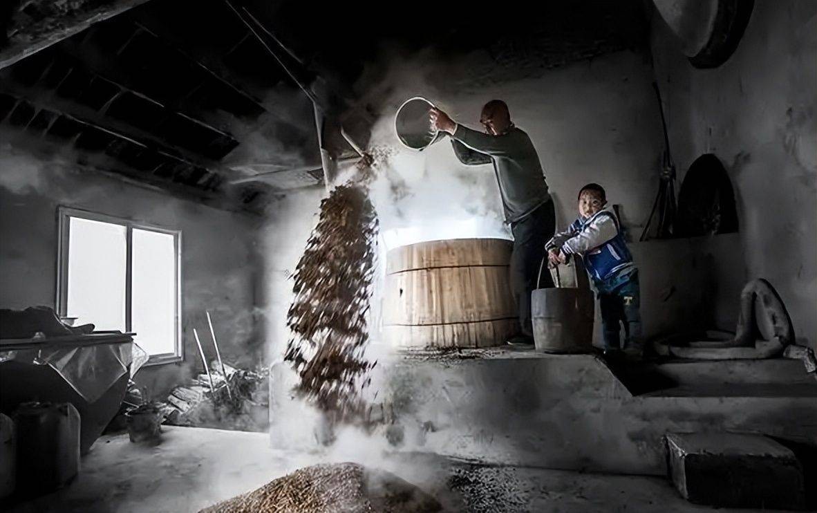 农村小伙自己酿酒喝,农村小作坊酿酒能不能喝