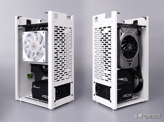 12600K+STRIXB660-I+RTX3060，AKLLAA5立式ITX机箱装机展示