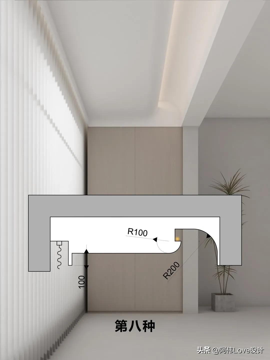 阳台吊顶隔断效果图,阳台吊顶做法效果图大全