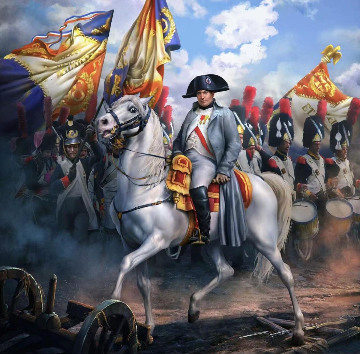 拿破仑对俄国引发战争，主要运用了什么战术？