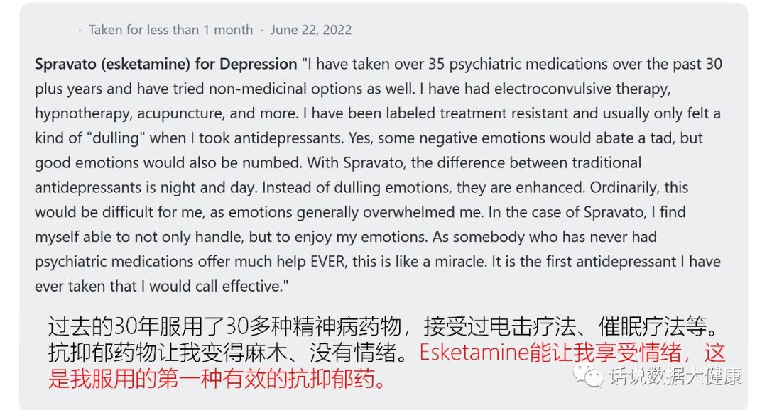 这款药快速治疗抑郁症有极大希望，对考虑自杀的人它可能是救命的