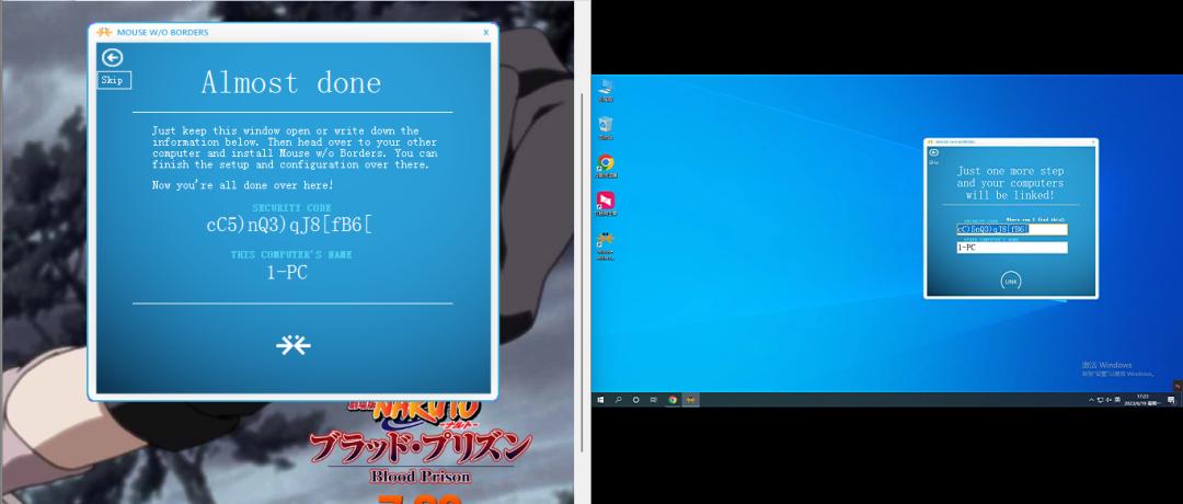 两台电脑共用一套键鼠,内网机和外网机共用一套键鼠