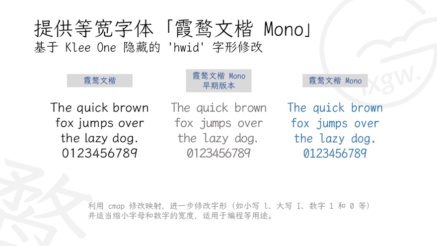 霞鹜文楷-阅读舒适、字形漂亮且免费开源的楷体字，可免费商用