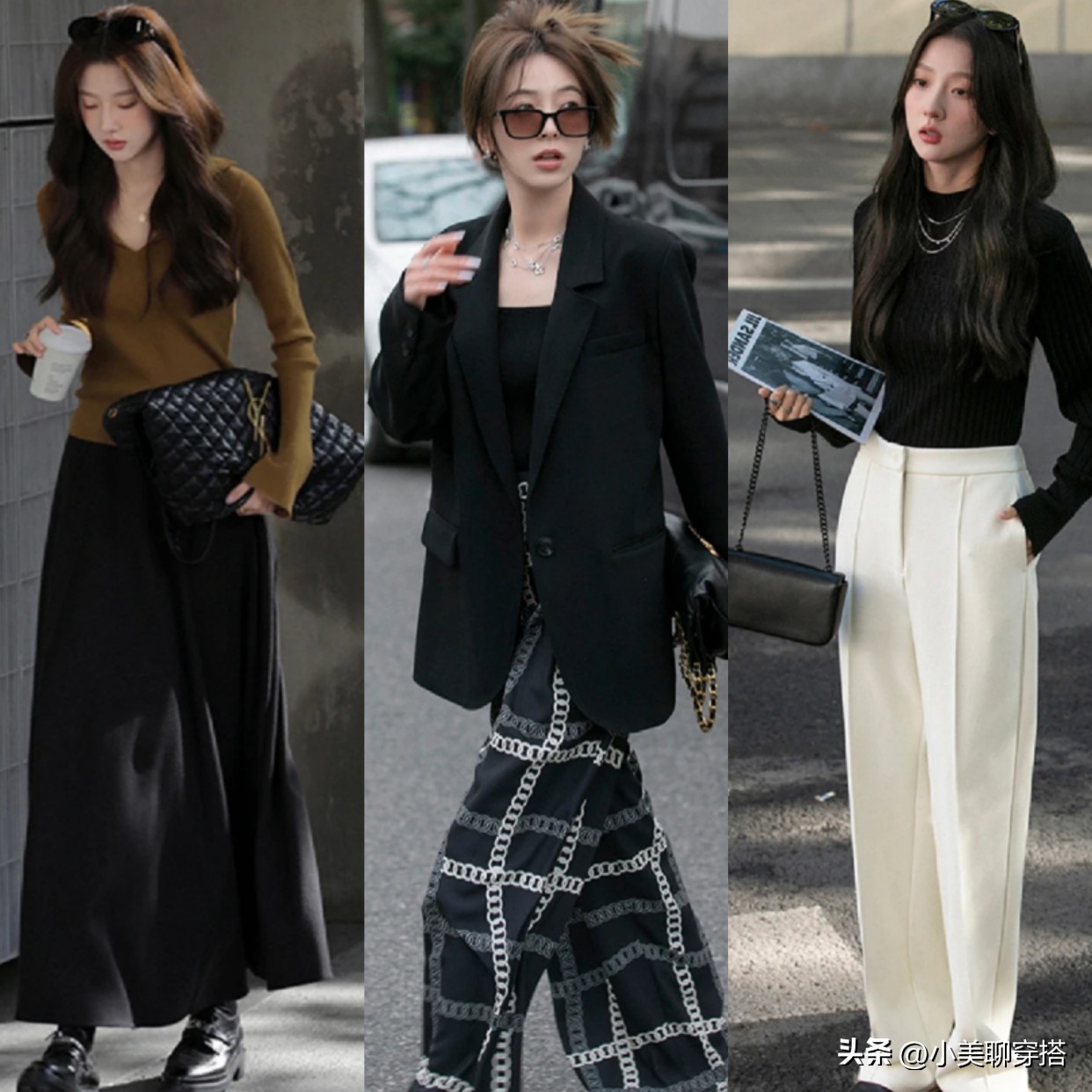 高级感黑白灰穿搭低调又迷人,不只有黑白灰的高级感穿搭