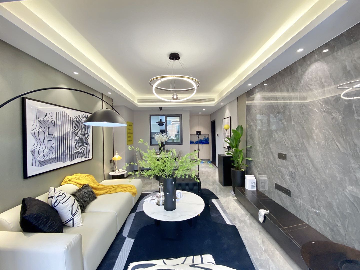 现代简约灰色系的房间搭配什么,轻奢风格全屋搭配高级灰117平