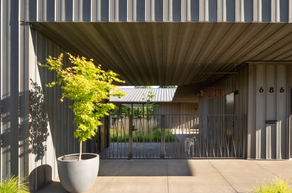 美国平房住宅,草地房屋建筑设计