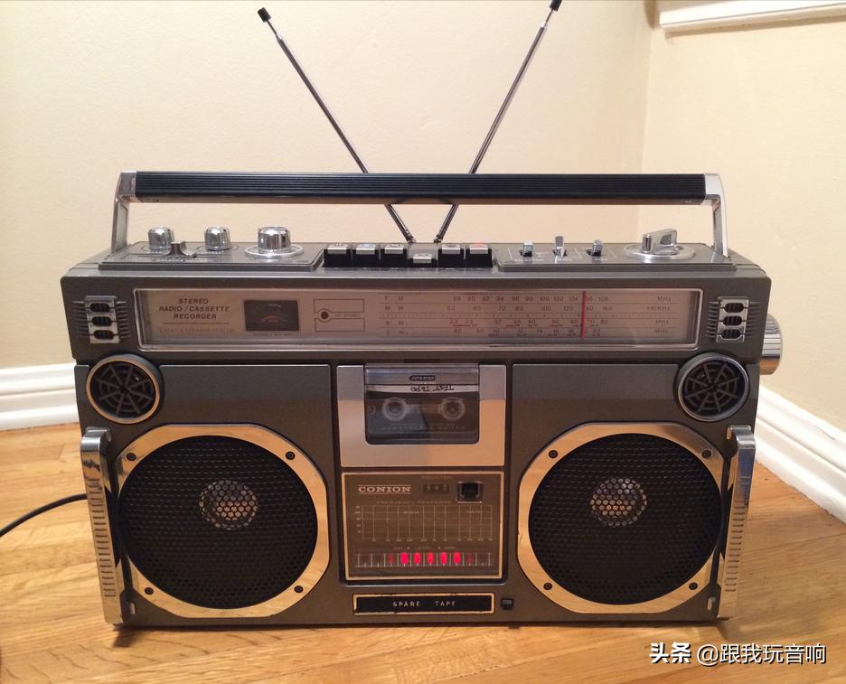 康宁四波段立体声盒式收录两用机，ConionCRC-H58F收录机音响