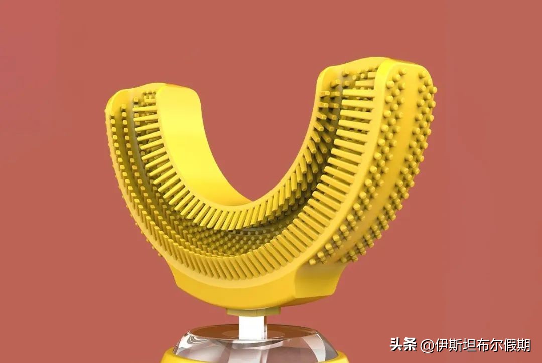 儿童刷牙半圆牙刷视频,可爱的宝宝牙刷让宝宝爱上刷牙