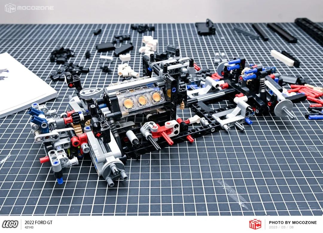 乐高积木福特gt跑车,福特gt2022