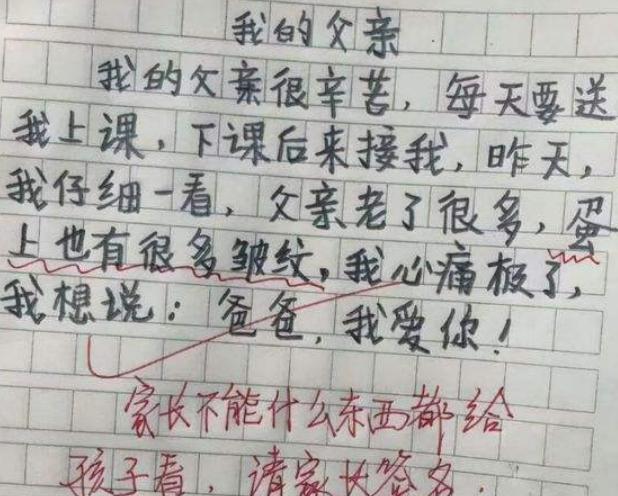小学三年级作文写妈妈事件,小学生作文我的妈妈网上火了