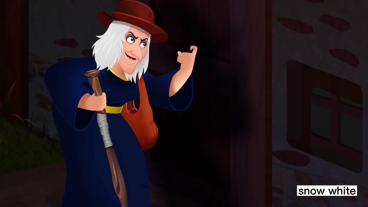 白雪公主中英绘本,格林童话故事绘本白雪公主