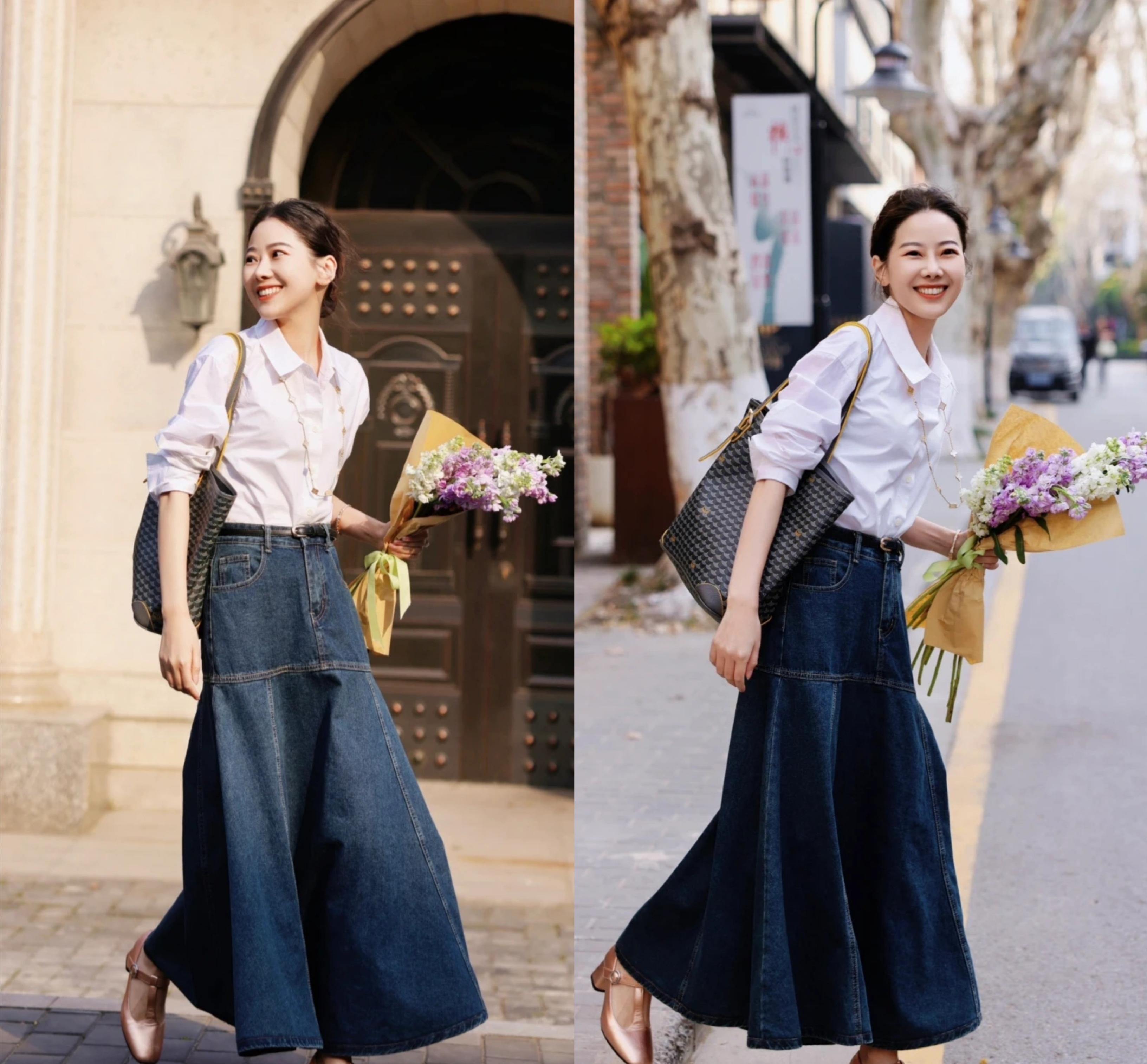 夏天裙子推荐不要碎花裙,夏天裙子牛仔裙