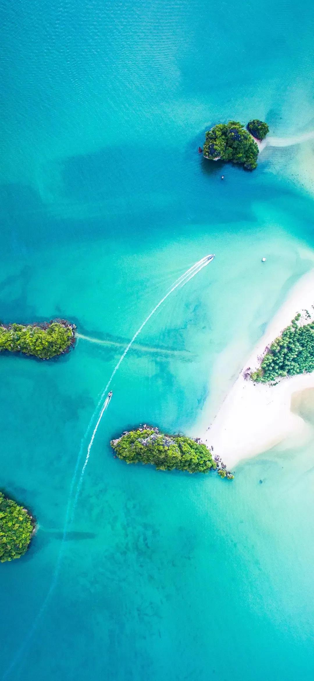 大海壁纸｜大海边，守候朝霞，聆听海浪的乐章