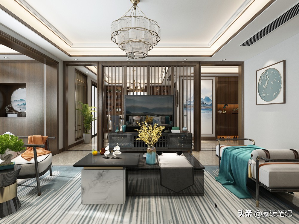 厦门装修风格好看的房子,厦门新中式极简轻奢风格装修