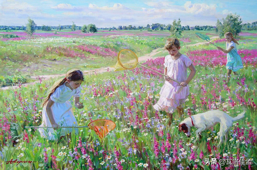 夏天的魅力诗句,夏天的美丽景色绘画