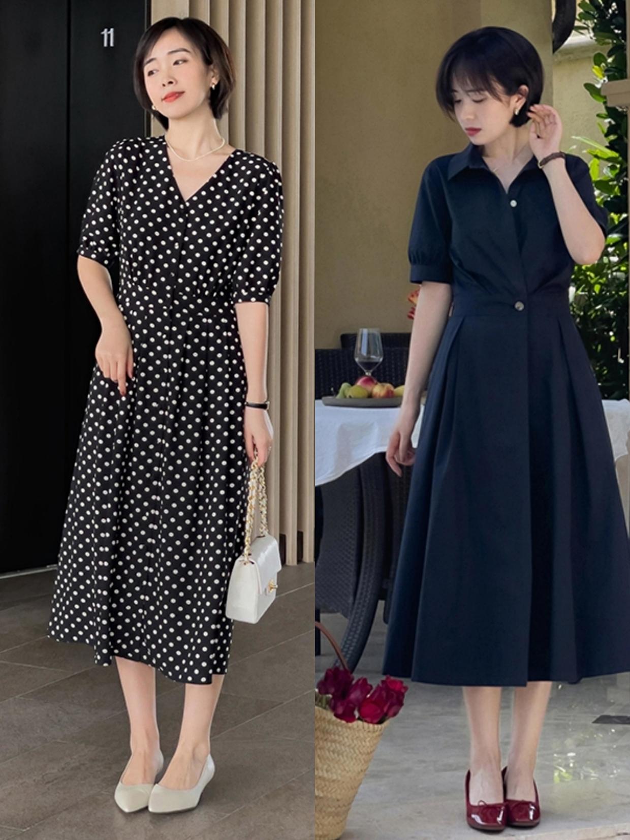 连衣裙穿搭风格高级感合集,魅力十足的连衣裙穿搭