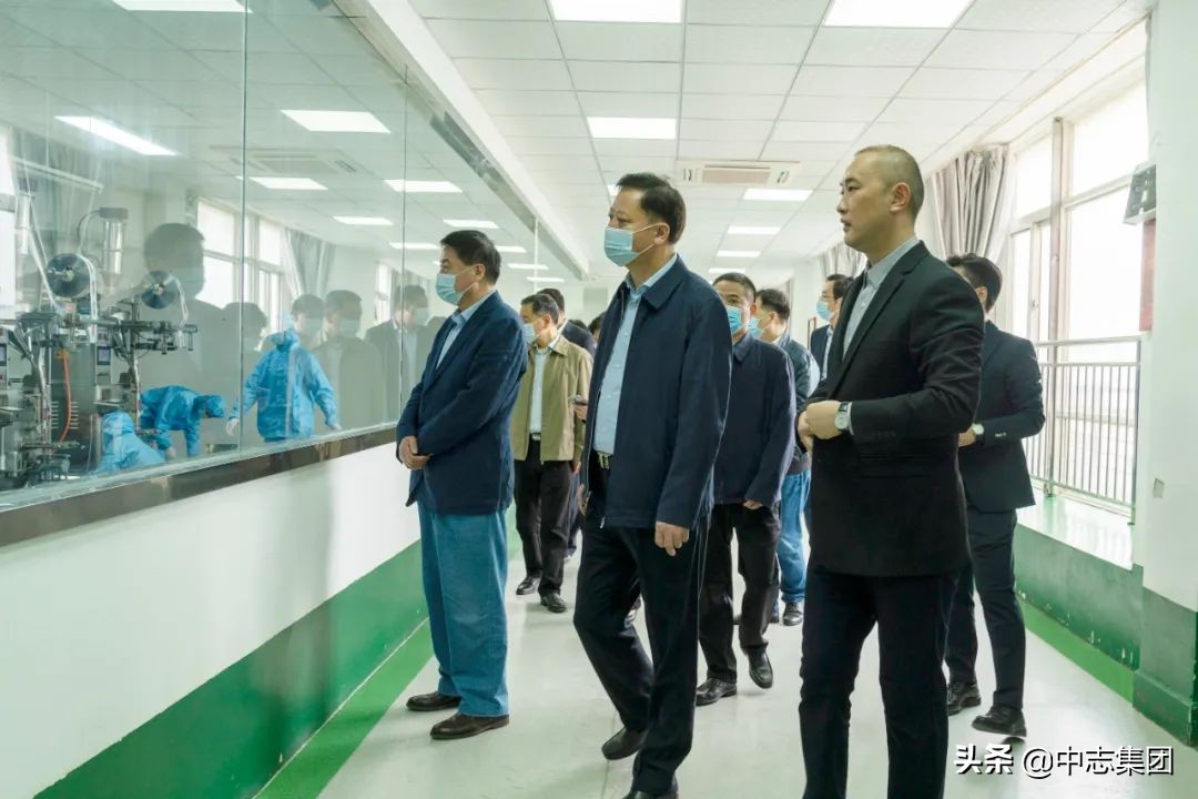 安徽省政协副主席姚玉舟一行到中志集团生产基地调研考察