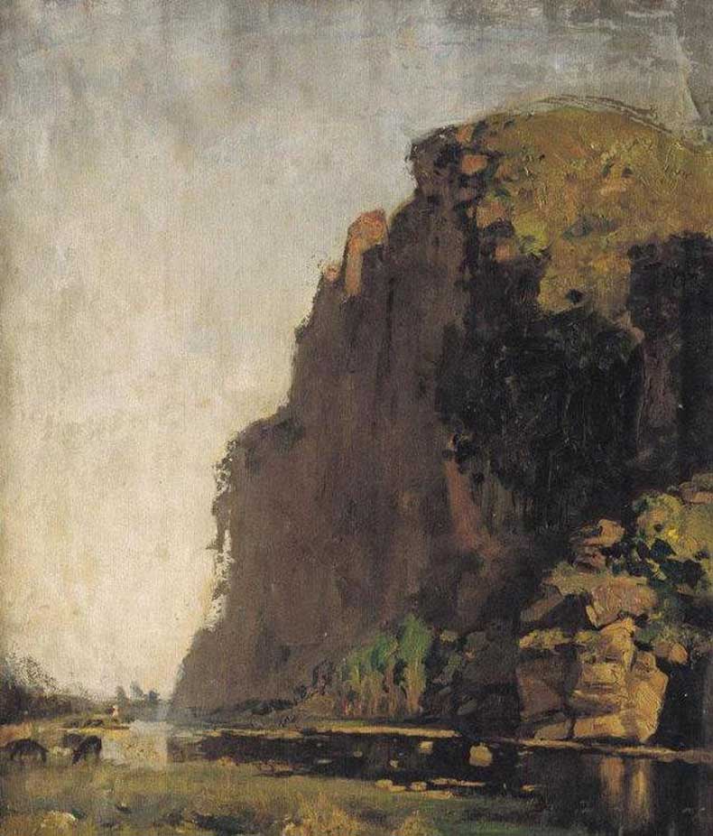 我国现代画家王式廓的油画素描稿,王式廓井冈山会师油画创作背景