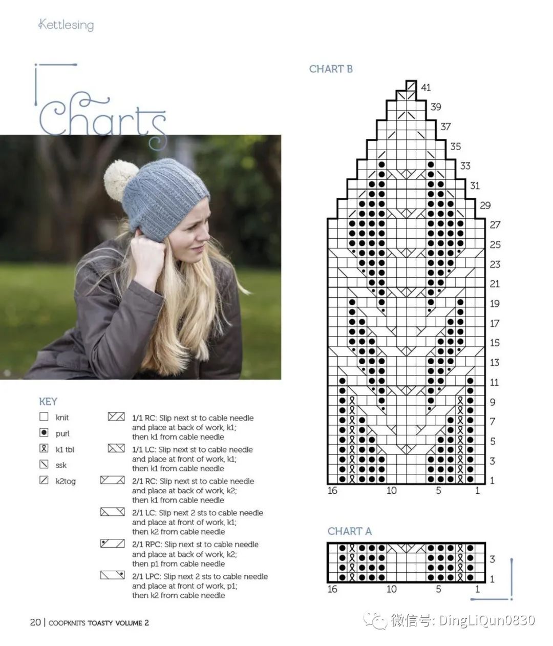 「针织作品」12种经典独特的帽子编织图案