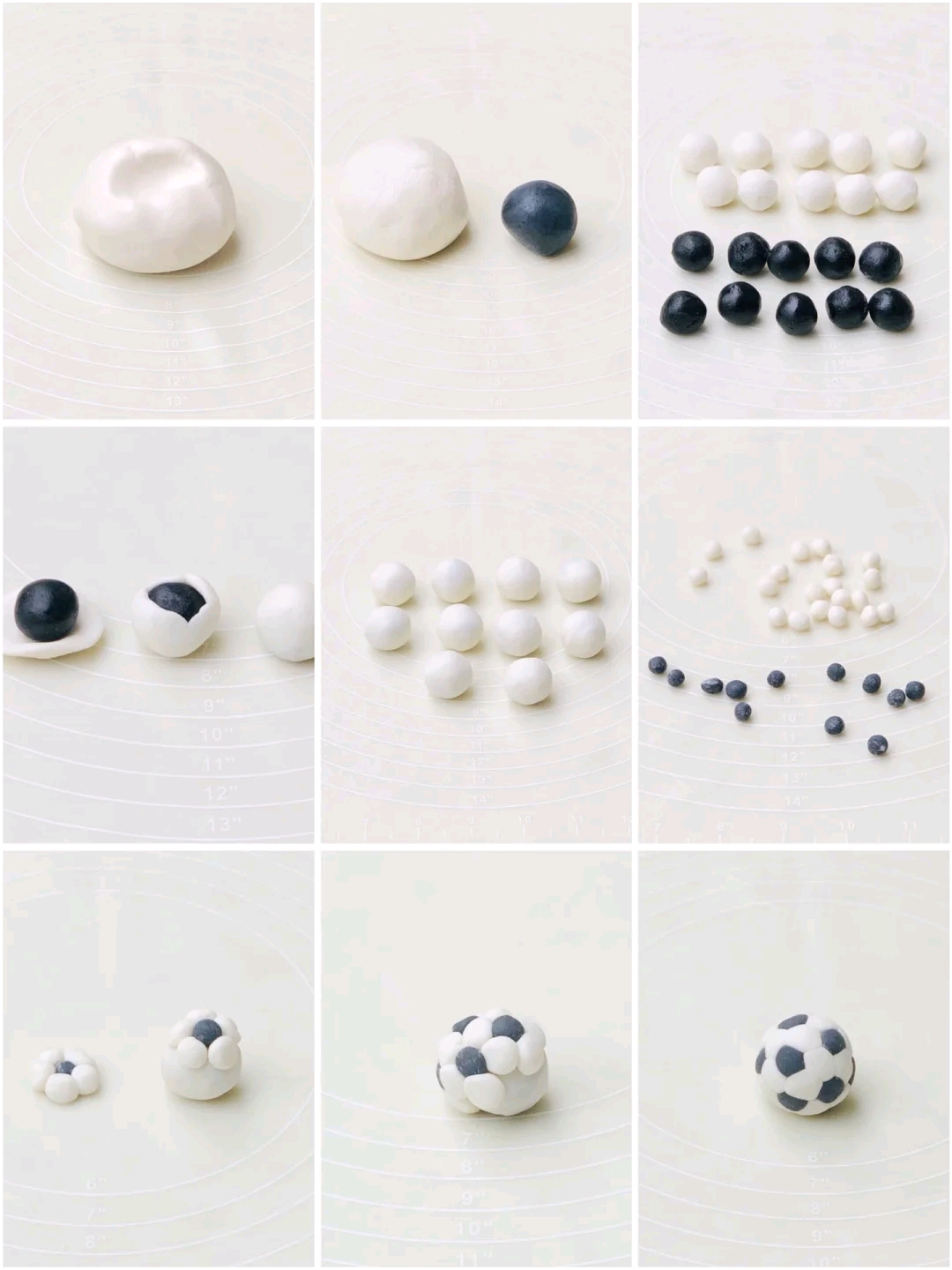 世界杯足球面食,足球款式的汤圆