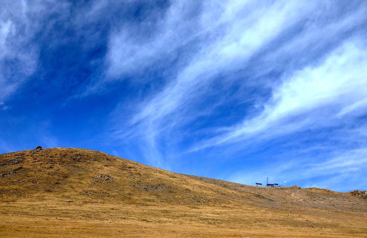 天峻到木里煤矿道路,天峻县到木里镇路过的雪山